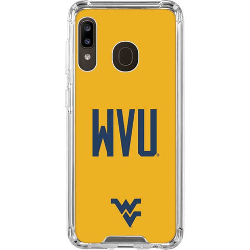 West Virginia University WVU Galaxy A30 Clear Case