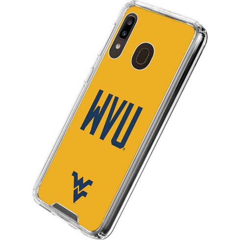 West Virginia University WVU Galaxy A30 Clear Case