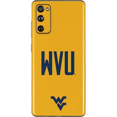 West Virginia University WVU Galaxy S20 Fan Edition Skin