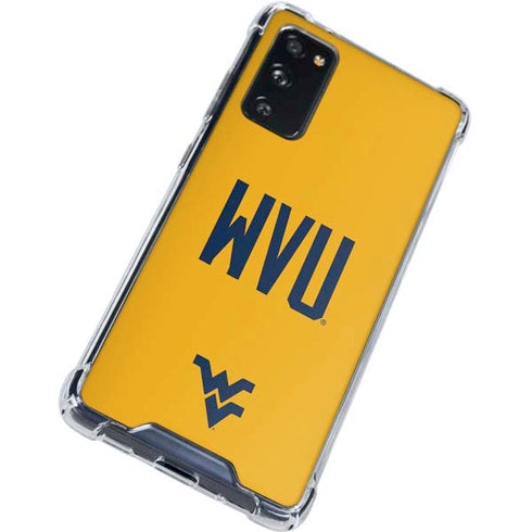 West Virginia University WVU Galaxy S20 FE Clear Case