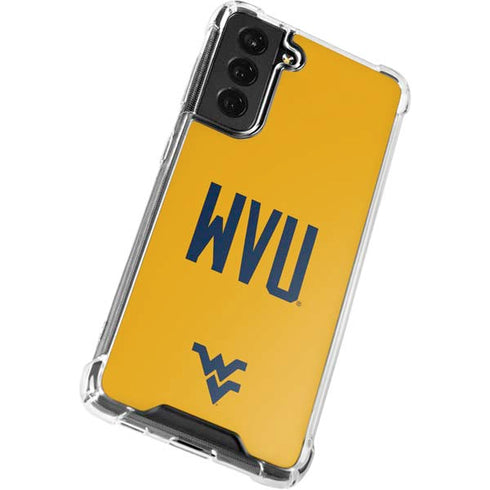 West Virginia University WVU Galaxy S21 FE Clear Case