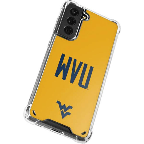 West Virginia University WVU Galaxy S21 Plus 5G Clear Case