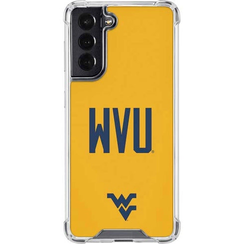 West Virginia University WVU Galaxy S22 Clear Case
