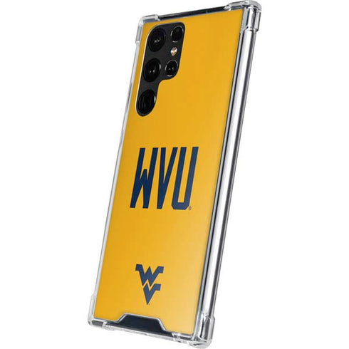 West Virginia University WVU Galaxy S22 Ultra Clear Case