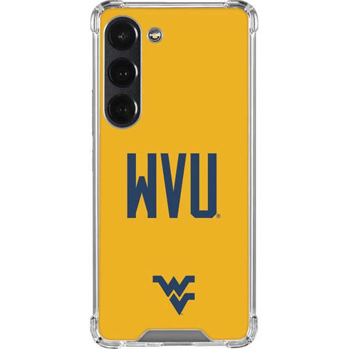 West Virginia University WVU Galaxy S23 Clear Case