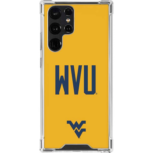 West Virginia University WVU Galaxy S24 Ultra Clear Case