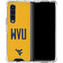 West Virginia University WVU Galaxy Z Fold4 5G Clear Case