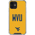 West Virginia University WVU iPhone 12 Mini Clear Case