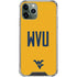 West Virginia University WVU iPhone 12 Pro Clear Case