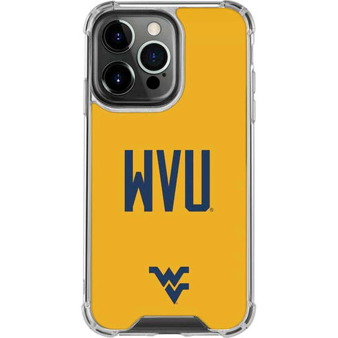 West Virginia University WVU iPhone 13 Pro Clear Case