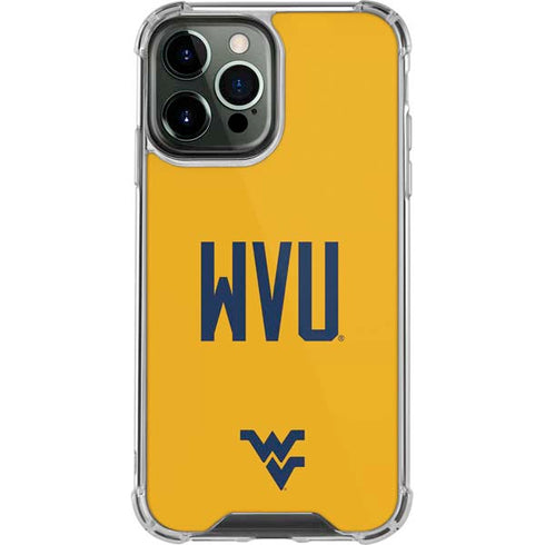 West Virginia University WVU iPhone 13 Pro Max Clear Case