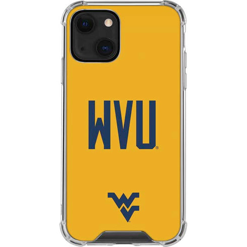 West Virginia University WVU iPhone 14 Plus Clear Case