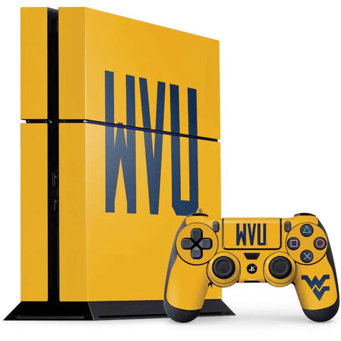 West Virginia University WVU PS4 Console and Controller Bundle Skin