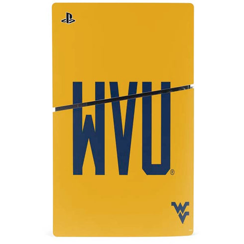 West Virginia University WVU PS5 Slim Digital Edition Console Skin