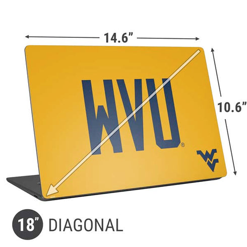 West Virginia University WVU Universal Laptop 18in (14.6 x 10.6in) Skin