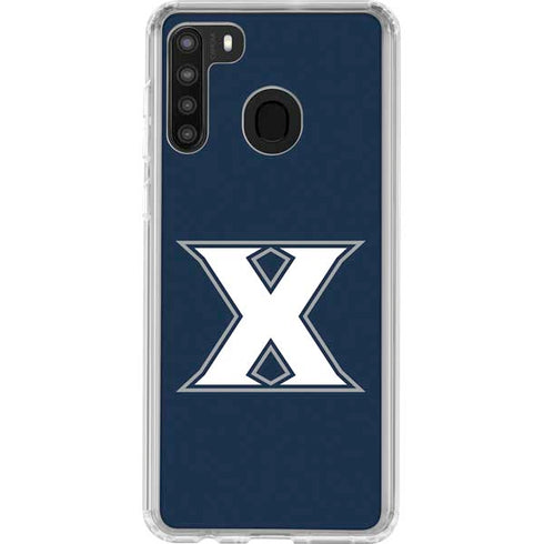 Xavier University Logo Galaxy A21 Clear Case