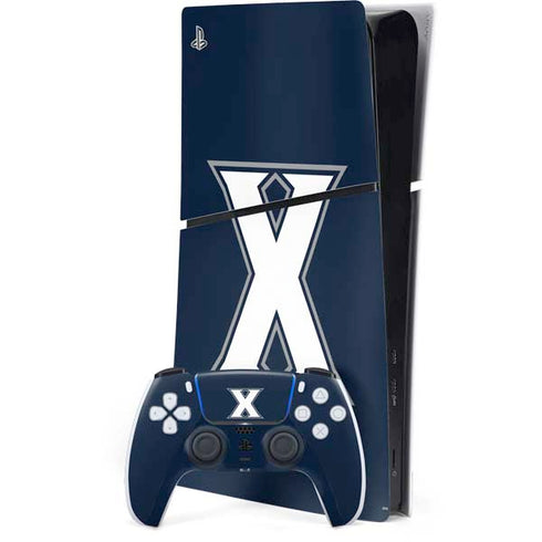 Xavier University Logo PS5 Slim Digital Edition Console Skin