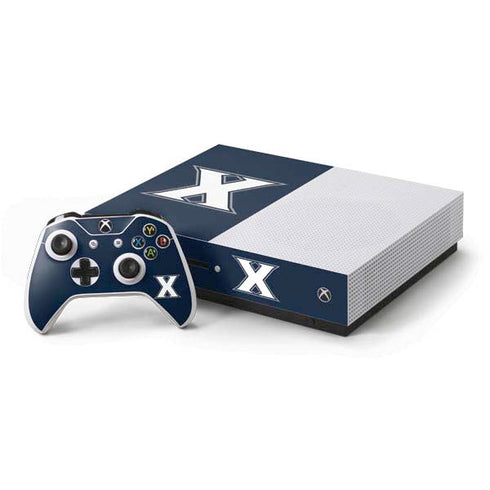 Xavier University Logo Xbox One S Console and Controller Bundle Skin
