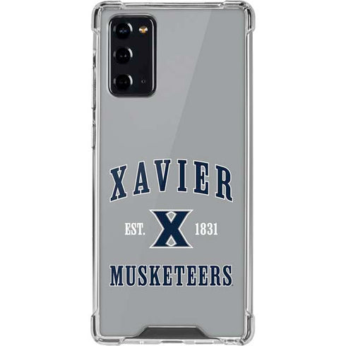Xavier University Musketeers Est 1831 Galaxy Note20 5G Clear Case
