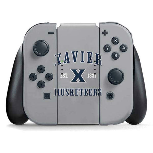 Xavier University Musketeers Est 1831 Nintendo Switch (2017-2021) Joy-Con Controller Skin
