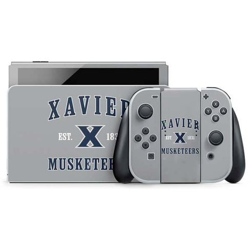 Xavier University Musketeers Est 1831 Nintendo Switch OLED (2021) Skin