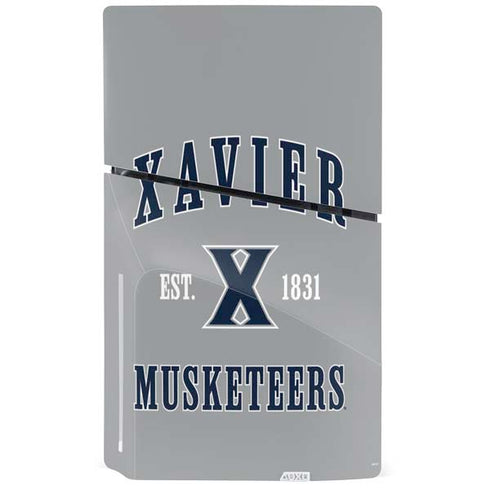 Xavier University Musketeers Est 1831 PS5 Slim Disk Console Skin