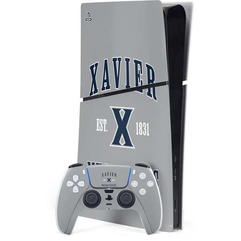 Xavier University Musketeers Est 1831 PS5 Slim Digital Edition Console Skin