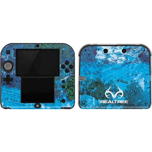 RealTree Xtreme Blue Camo Nintendo 2DS Skin