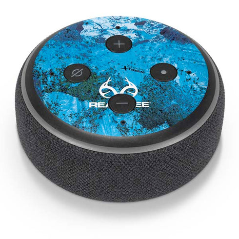 RealTree Xtreme Blue Camo Amazon Echo Dot Skin