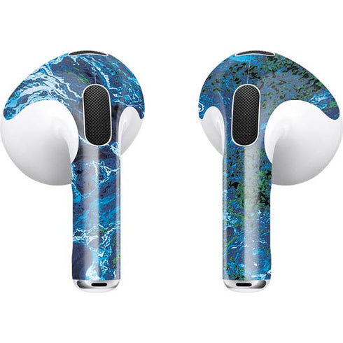RealTree Xtreme Blue Camo Apple AirPods (3rd Gen 2021) Skin