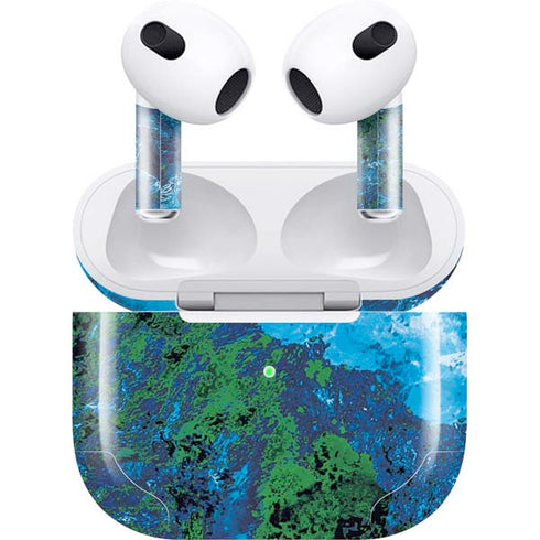 RealTree Xtreme Blue Camo Apple AirPods (3rd Gen 2021) Skin