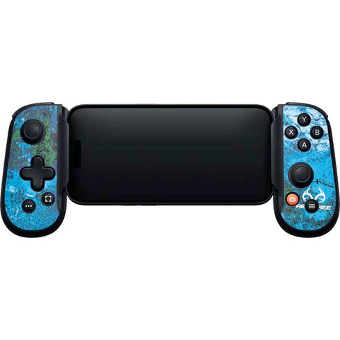RealTree Xtreme Blue Camo Backbone One for iPhone Game Controller Skin