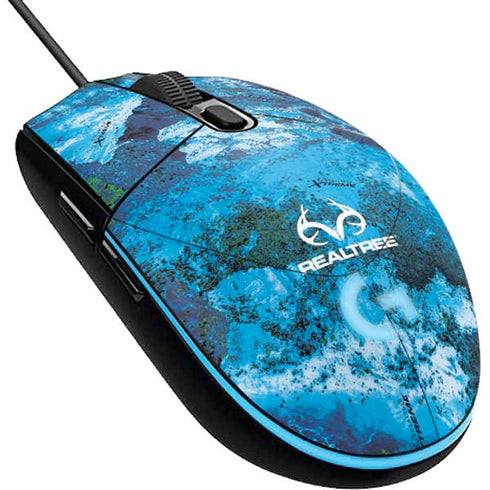 RealTree Xtreme Blue Camo G203 Prodigy RGB Wired Gaming Mouse Skin