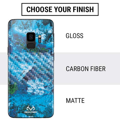 RealTree Xtreme Blue Camo Galaxy S9 Skin