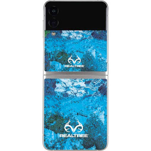 RealTree Xtreme Blue Camo Galaxy Z Flip3 5G Skin