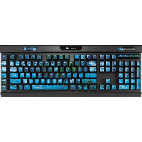 RealTree Xtreme Blue Camo K95 RGB PLATINUM Mechanical Gaming Keyboard Skin