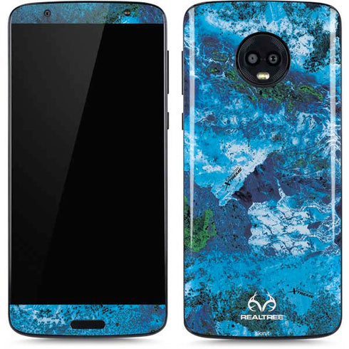 RealTree Xtreme Blue Camo Moto G6 Skin