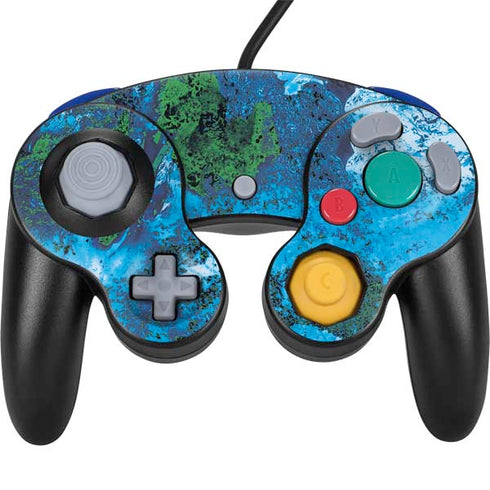 RealTree Xtreme Blue Camo Nintendo GameCube Controller Skin