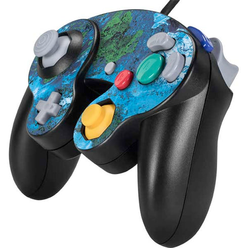 RealTree Xtreme Blue Camo Nintendo GameCube Controller Skin