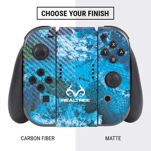 RealTree Xtreme Blue Camo Nintendo Switch Bundle Skin