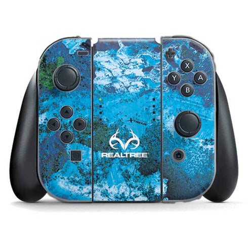 RealTree Xtreme Blue Camo Nintendo Switch (2017-2021) Joy-Con Controller Skin