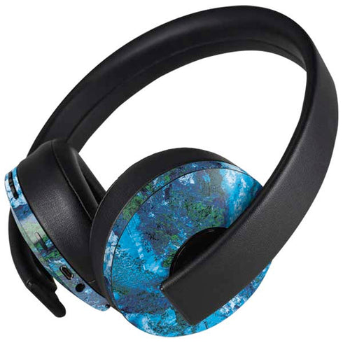 RealTree Xtreme Blue Camo PlayStation 4 Gold Wireless Headset Skin