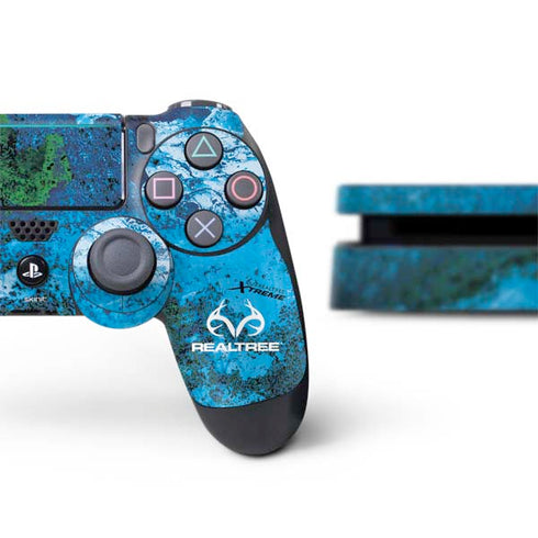 RealTree Xtreme Blue Camo PS4 Slim Bundle Skin