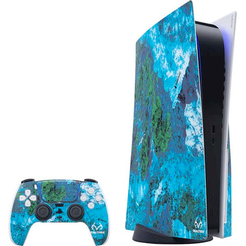 RealTree Xtreme Blue Camo PS5 Bundle Skin