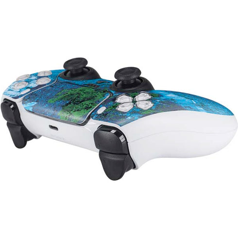 RealTree Xtreme Blue Camo PS5 Controller Skin