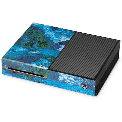RealTree Xtreme Blue Camo Xbox One Console Skin
