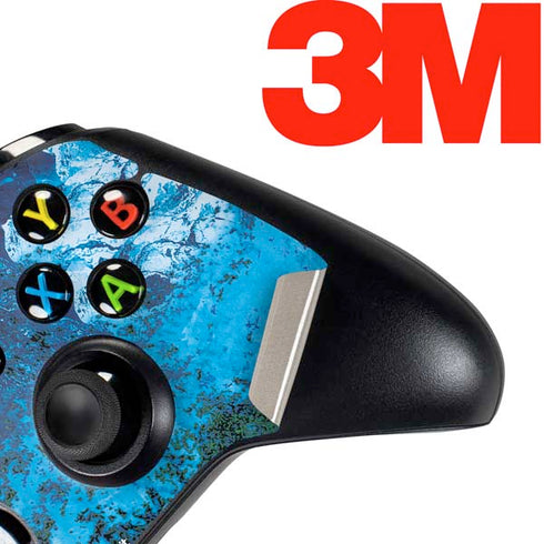 RealTree Xtreme Blue Camo Xbox One Controller Skin
