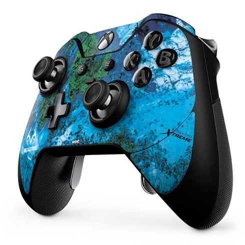 RealTree Xtreme Blue Camo Xbox One Elite Controller Skin