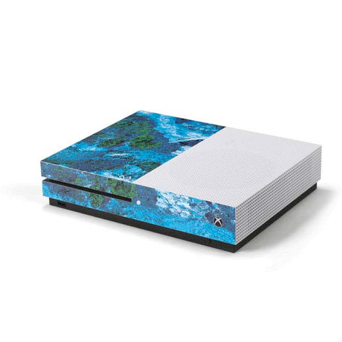 RealTree Xtreme Blue Camo Xbox One S Console Skin