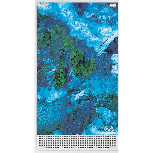 RealTree Xtreme Blue Camo Xbox Series S Console Skin